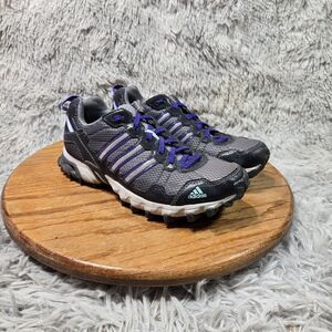 Adidas Thrasher Running Shoes Womens Size 7 Gray Purple Lace Up Low Top C76332
